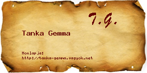Tanka Gemma névjegykártya